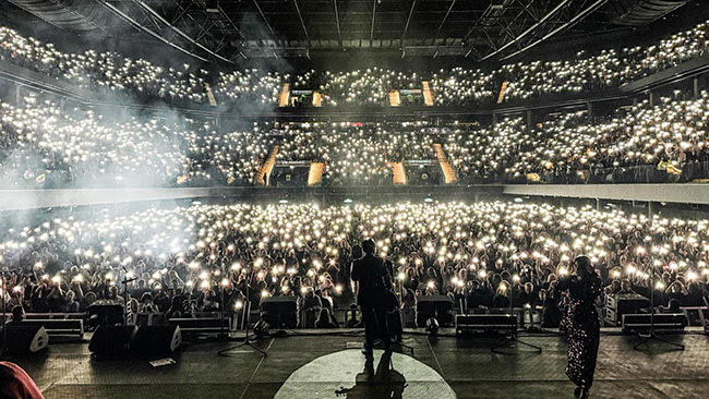 LOS ÁNGELES AZULES WRAPPED UP THEIR ARGENTINA TOUR WITH THREE SOLD-OUT SHOWS AT THE MOVISTAR ARENA IN BUENOS AIRES
